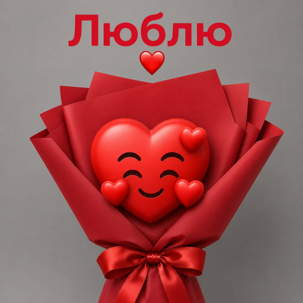 Букет-сюрприз "Люблю"
