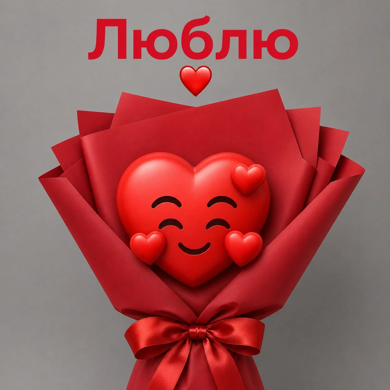 Букет-сюрприз "Люблю"